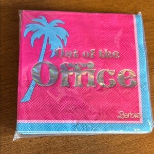 Barbie Pink and Blue Tropical Table napkins